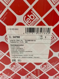 Febi bilstein 7L0820021Q 525 432_B вентилятор нагр.Touareg 2.5-6.0 02-10