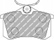 Ferodo FDS1083 Fds1083 ferodo гальмівні колодки audi a2 a3 a4 a6