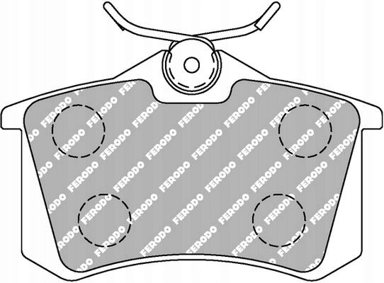Ferodo FDS1083 Fds1083 ferodo гальмівні колодки audi a2 a3 a4 a6