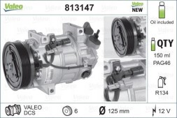 Valeo 813147 Компресор компресора кондиціонера 813147 valeo