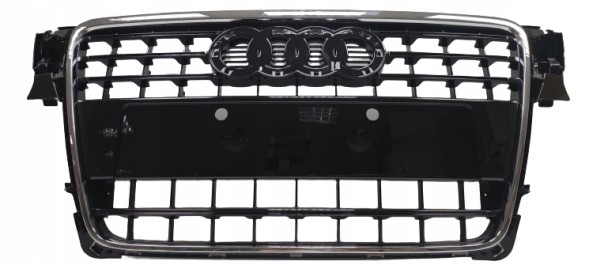 Китай AD331212-10 AUDI A4 B8 07- РЕШІТКА РАДІАТОРА ГРИЛЬ ЧОРНИЙ ГЛЯНЕЦЬ ХРОМОВАНА РАМКА