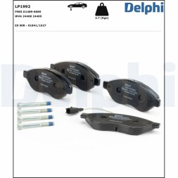 LP1992 DELPHI Комплект гальмівних колодок з 4 шт дисків
