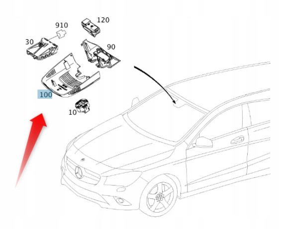Mercedes-Benz OE КРИШКА МЕРСЕДЕС A17682107369051