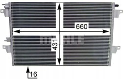 Mahle AC 365 000S Конденсатор радіатора кондиціонування повітря ac 365 000s mahle