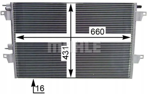 Mahle AC 365 000S Конденсатор радіатора кондиціонування повітря ac 365 000s mahle