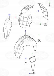 Jaguar OE Колісна арка права передня Jaguar XK X150 C2P21375 BW837F01FCB C2P15681