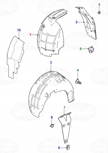 Jaguar OE Колісна арка права передня Jaguar XK X150 C2P21375 BW837F01FCB C2P15681
