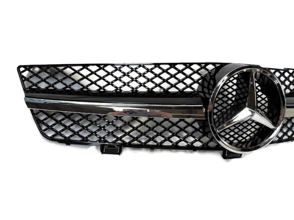 PELOPTICAR A21988 ГРИЛЬ АТРАПА AMG MERCEDES CLS W219 C219 ЛІФТ 08-11 ЧОРНИЙ ГЛЯНЕЦЬ