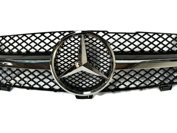 PELOPTICAR A21988 ГРИЛЬ АТРАПА AMG MERCEDES CLS W219 C219 ЛІФТ 08-11 ЧОРНИЙ ГЛЯНЕЦЬ