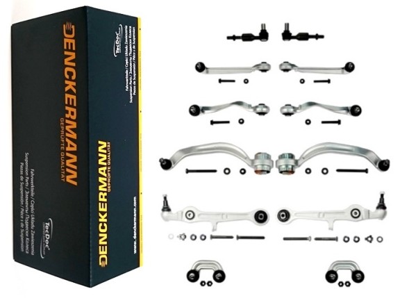 Denckermann ALL4040B Маятники маятникові наконечники кріплення AUDI A4 B6 2000-2004 + ГВИНТИ HD ПЕРЕДНІ KPL