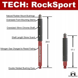 Китай 1008 Пара амортизаторів Фронт 2,5-5,5" Jeep Wrangler JK Rocksport Metalcloak