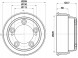 Hella 8DT 355 303-221 Гальмівний барабан