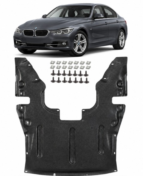 PC 51757241818 7+SI ЗАХИСТ ДВИГУНА ПІД ДВИГУН BMW Серія 4 F32 F33 F36 XDRIVE + КРІПЛЕННЯ