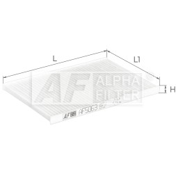 AF5063 ALPHA FILTER Фільтр салону