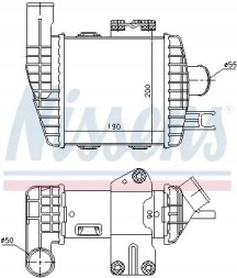 Nissens 96661 Інтеркулер 96661 nissens