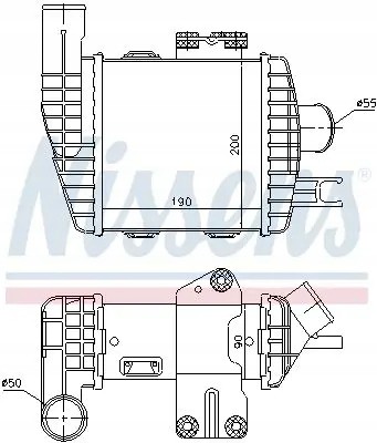 Nissens 96661 Інтеркулер 96661 nissens
