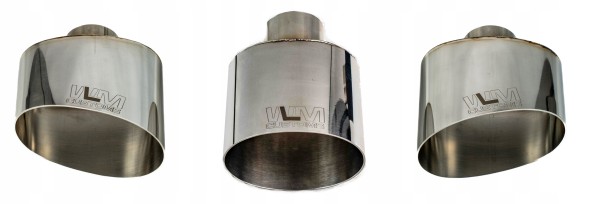 WLM Customs WLM-CH-OW-100x125 Овальний вихлопний наконечник WLM Customs Polisher 100x125