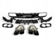 Китай RDFF-C063-205-BLK Задній дифузор чорний у стилі C43 AMG для Mercedes W205 S205 2014-2020
