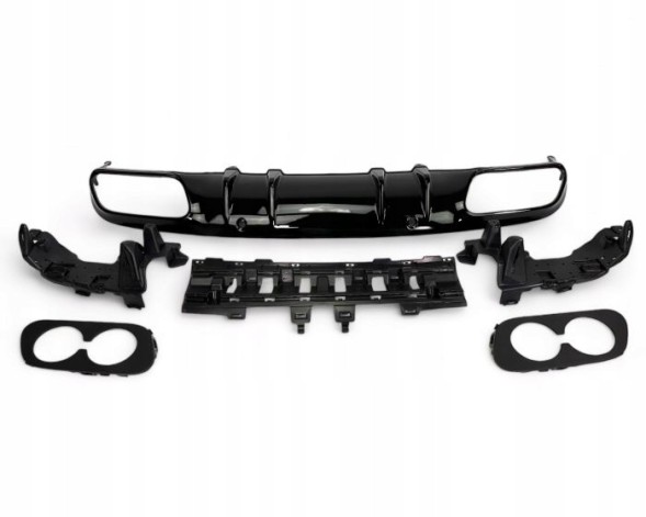 Китай RDFF-C063-205-BLK Задній дифузор чорний у стилі C43 AMG для Mercedes W205 S205 2014-2020