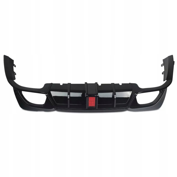 Китай Dyfuzor Dokładka LED BMW G20 G21 M340i Дифузор BMW G20 G21 Чорний Блиск + Накладки Бампера Пакет Накладка M340i