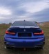 Китай Dyfuzor Dokładka LED BMW G20 G21 M340i Дифузор BMW G20 G21 Чорний Блиск + Накладки Бампера Пакет Накладка M340i