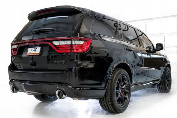 Китай 000-DUR21-RSLED Спойлер "Губа" + LED Лампа – Чорний Глянець DODGE DURANGO 2021-2024