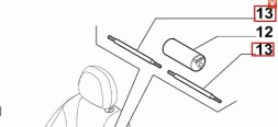 Mopar 6000628235 Трос, тяга управління кріслом, сидінням ALFA OE,MOPAR,