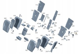 Mercedes-Benz OE Кронштейн правого сидіння A0009205801 Mercedes EQS