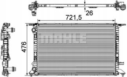 Mahle CR 905 000P Охолоджувач води cr 905 000р mahle