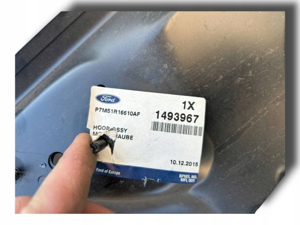 Ford OE КАПОТ КРИШКИ ДВИГУНА FORD C-MAX 2007- 1493967 $J