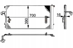 Hella PRO/8FC 351 317-464 HEL Конденсатор охолодження кондиціонера [HELLA] + помічник зіткнення #34