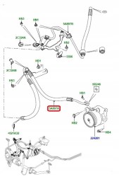 Land Rover OE LR044565GEN Шланг високого тиску насоса ARC Range Rover L405 Sport L494 LR044565