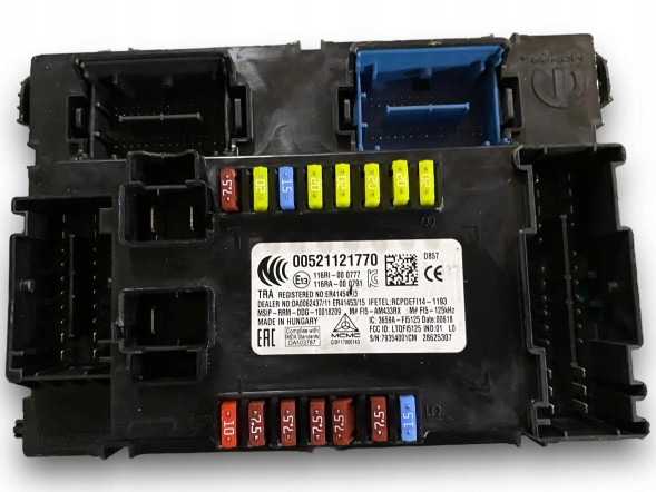 Fiat OE КОРОБКА ЗАПОБІЖНИКІВ FIAT BSI МОДУЛЬ 00521121770