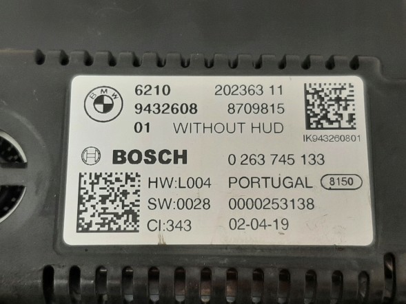 BMW OE 9432608 Дисплей лічильника Virtual LIVE COCPIT 12'3" BMW G20 G22 G80 G82