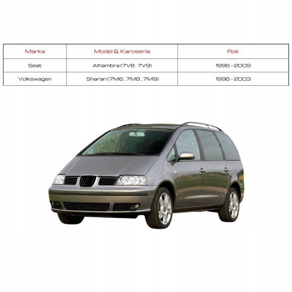 Китай E-1761 SEAT ALHAMBRA VW SHARAN 7M6 7M8 ДЗЕРКАЛО З РУЧНИМ КЕРУВАННЯМ ЛІВЕ 96/03