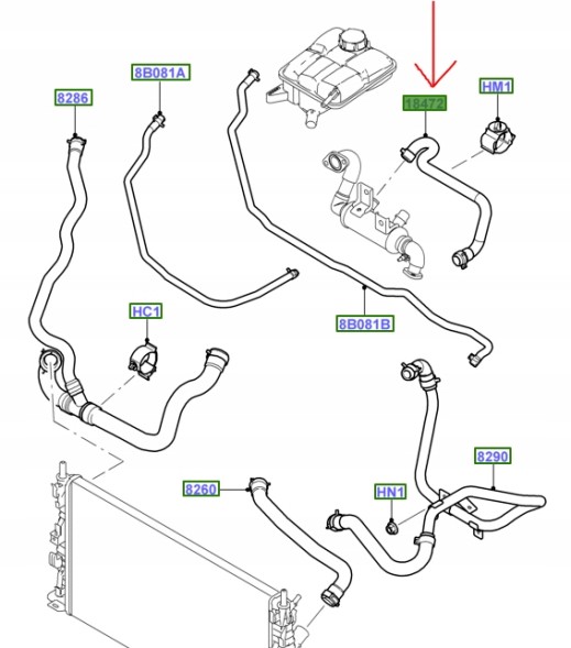 Ford OE 3M5H9Y438AC Шнур обігрівача ford s-max mk1 galaxy mk3