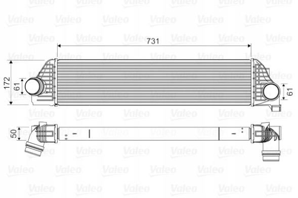 Valeo 818561 Перезарядний охолоджувач повітря valeo 818561
