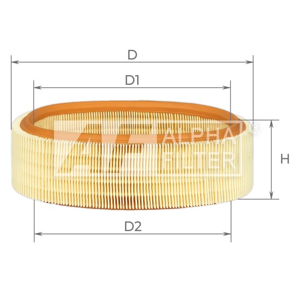 AF1621 ALPHA FILTER Фільтр забору повітря
