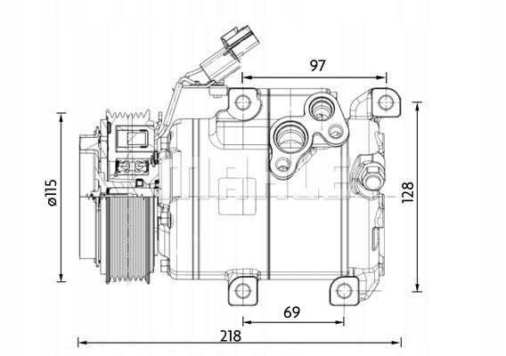 Mahle ACP 1467 000P G0lmx0_c компресор кондиціонера підходить для: hyundai