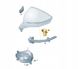 SEAT OE 5FB945291C OEM ПІДСВІТКА ЗОНИ НОМЕРНОГО ЗНАКУ "НАДПИС" 5FB945291C OE