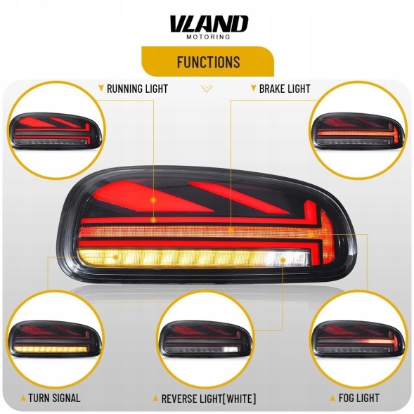VLAND LDMC30 mhm Комплект задніх ліхтарів Vland Led Bar Neon LED Tuning Mini Clubman f54 2014-2019
