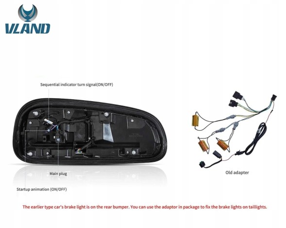 VLAND LDMC30 mhm Комплект задніх ліхтарів Vland Led Bar Neon LED Tuning Mini Clubman f54 2014-2019