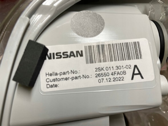Nissan OE 8720707900015 Задній ліхтар Nissan e-NV200 правий оригінал! 265504FA0B