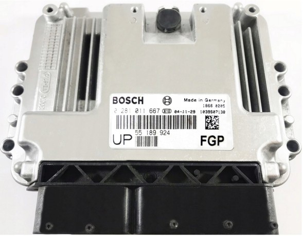 Китай Комп'ютер контролер двигуна Opel UP55189924 0281011667