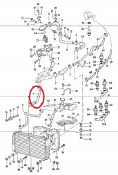 OEM 046121061 Водяний шланг насоса-радіатора Porsche 924