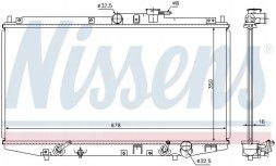 Nissens 68117 Радіатор охолодження 68117 nissens honda accord