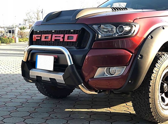 Китай PWT16_FR Передній захисний обвіс (кенгурятник) Amazon чорний Ford Ranger 2012-2022
