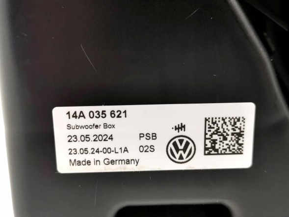 Volkswagen OE 14A035621, DWP526068OE САБВУФЕР ДИНАМІК БАС НИЗЬКОЧАСТОТНИЙ VW ID.7 ID7 14A035621 ОРИГІНАЛ