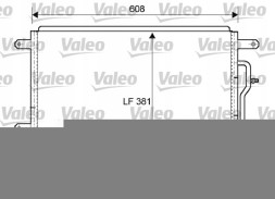 Valeo 818190 Охолоджувач кондиціонера audi