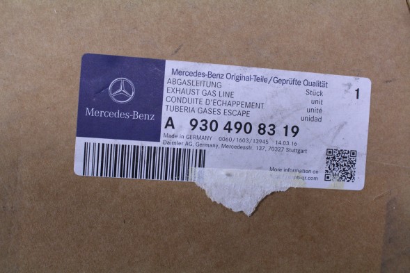 Mercedes-Benz OE ВИХЛОПНА ТРУБА MERCEDES A9304908319